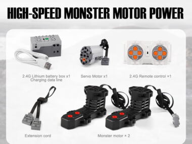 Motor Set voor Mould King 13108 de APP afstandsbediening auto RTR V2 Racewagen