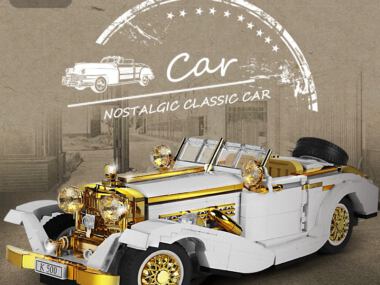 Mould King 10003 Technische Auto Speelgoed De K500 Vintage Auto