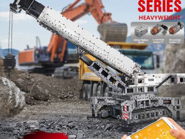 Mould King 17002 Rupskraan 11200 gemotoriseerde Technic kraan met afstandsbediening