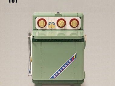 Klassieke Bricks Retro Vintage Wasmachine MOC Decoratie