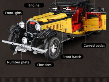 MOULD KING 13080  De MOC-25153 Klassieke 50T Vintage Auto