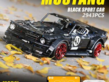 Mould King 13108 Technische Auto Speelgoed MOC-22970 App & Rc Gemotoriseerde Mustang Hoonicorn