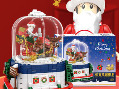 Kerst Met verborgen cadeau luik. 478 pcs is compatibel met het bekende merk.