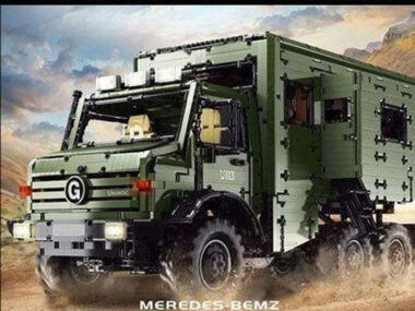 Leier/Rael LE-J907 expeditievoertuig zoals Unimog met wooncabine (zonder motoren) Motorset is apart te bestellen.