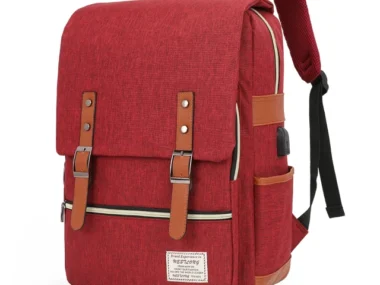 Canvas Tas - Rugzak -15,6" Laptopvak - Boekentas - Schooltas - Vintage - 25 Liter