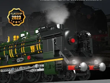 Mould King 12025 Trein  Spoorwegen Stoomlocomotief