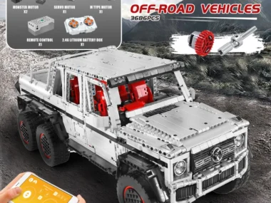 Mould King 13061 De App & Rc Gemotoriseerde G63 6X6 Off-Road Suv Auto Model