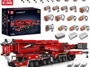 Mould King 17008 Liebherr LTM11200 gemotoriseerde Technic kraan met telescopische arm en afstandsbediening