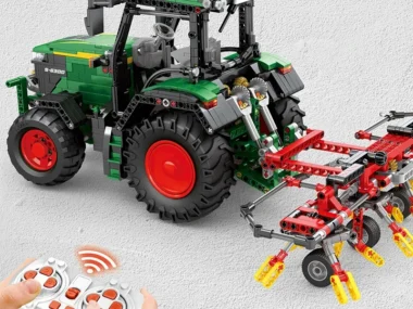 Reobrix 22015 Technik Tractormodel, 1828 delen met 4 motro, Technic afstandsbediening, bouwstenen,