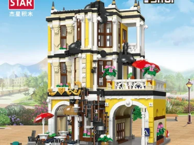 JieStar 89124 The Tea Shop Street View Serise bouwstenen, 2985PSC