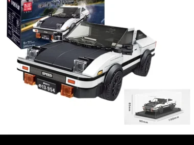 Mould King 27013 Speed Models - Toyota AE86 - 399 onderdelen en vitrine