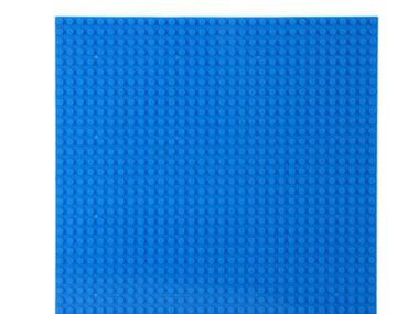 Lego compatible basis grondplaat blauw 25,5 x 25,5 cm (32 x 32 nopjes)