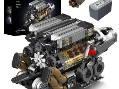 Mould King 10131 MOC-technologie W16 V8-motoren