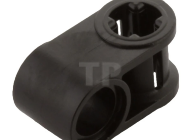 As en pin zwart connector Haaks - 6536