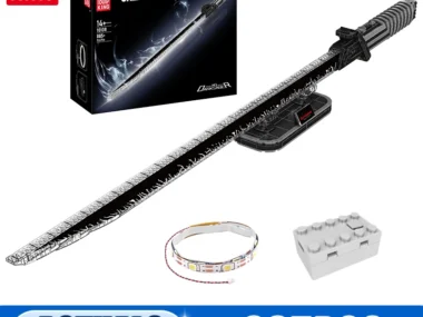 Mould King - Darksaber Modelbouwset met LED-verlichting - 885 Stuks - 116 cm - Perfecte Displayset voor Star Plan Fans - Compatibel met LEGO