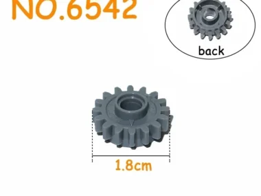 4237267 - 6542b - Technic, Tandwiel 16 tanden met koppeling, glad