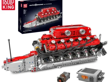 Mould King 10169 V12 motor bouwset gemotoriseerd 3472 onderdelen