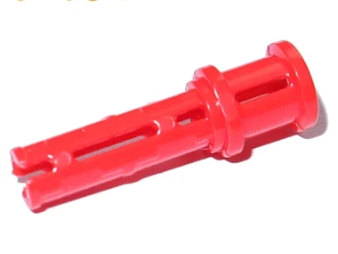 Technic, Pin rood lang met wrijvingsribben in de lengte en aanslagbus 6347789 - 32054