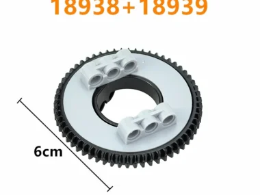 18939c01 - Technic Draaischijf Groot Type 3, Compleet met zwarte buitenvertanding