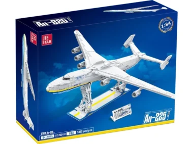 Jie star 57014 Antonov An-225 Mriya modelbouwset op schaal 1:84, inclusief basisstandaard, in totaal 5350 onderdelen