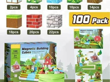 Magnetische Blokken 100 pcs Speelgoed - Bouwen - Voor Jongens Meisjes - Montessori - Sensorisch - Kubussen 3D