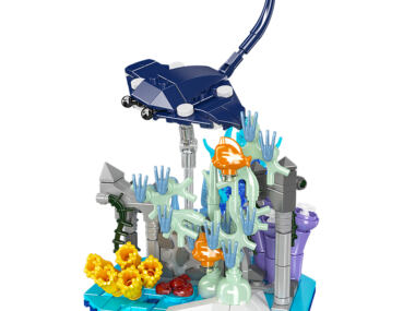 Mould King 10173 – Manta Ray Koraalrif Bouwset | 411 Onderdelen | Creatieve Oceaan Serie | Displaymodel