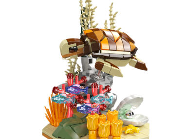 Mould King 10172 – Zeeschildpad & Kleurrijk Rif Bouwset | 410 Onderdelen | Creative Ocean Series | Displaymodel