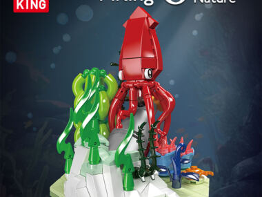 Mould King 10174 – Diepzee Inktvis Bouwset | 416 Onderdelen | Oceaan Creatieve Serie | Displaymodel