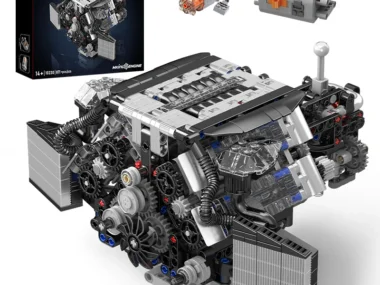 Mould King 10230 – Sportwagen A8 W12 Motortechnologie Bouwset | Met Motorfunctie | 1.218 Onderdel