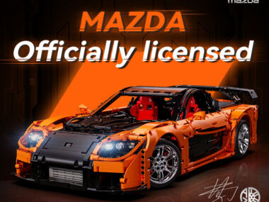 CaDA C61502W – Mazda RX-7 | 1:12 schaal Sportauto Bouwset | 1.120+ Onderdelen