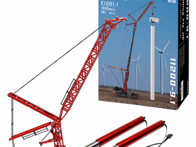 Ubrick E1001-1 Uitbreidingsset – Aanvulling voor Ubrick E1001 Liebherr LTM 11200 Kraan | MOC Accessoirebouwset mammoet
