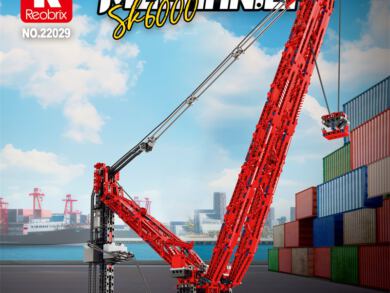 Reobrix 22029 SK6000 – MOC Landgebaseerde Circulaire Rail Kraan