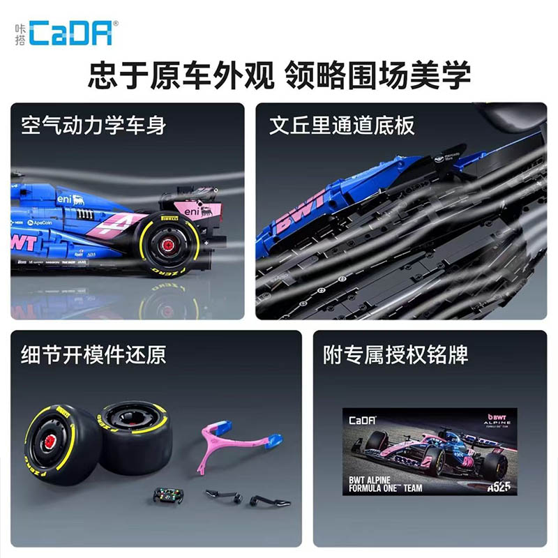 CaDA BWT Alpine F1 Team A525 C64012W - Afbeelding 4