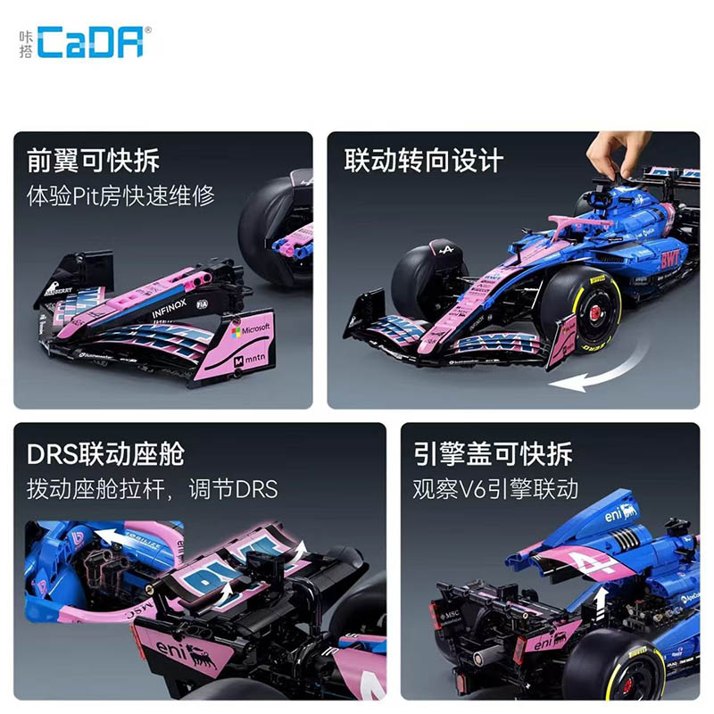 CaDA BWT Alpine F1 Team A525 C64012W - Afbeelding 6