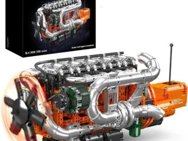 Mould King 10200 XXL Truck Engine Bouwpakket - 3236 Onderdelen - Elektrisch Aangedreven