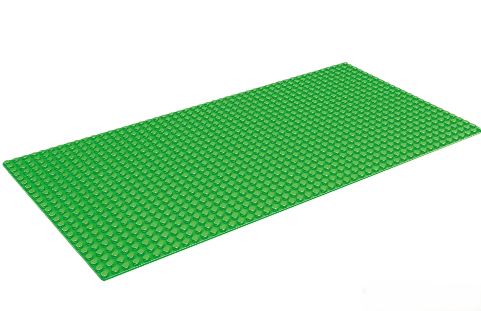 Lego compatible basis grondplaat  Groen 22,4 x 44,7 cm (28 x 56 nopjes)